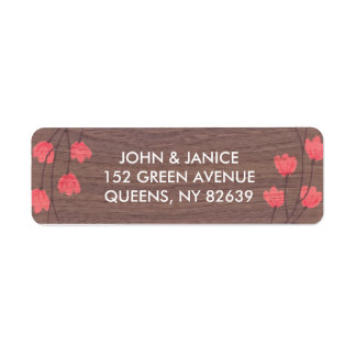 Rustic Blossom Wedding Collection Address Labels