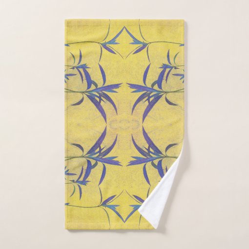 Rustic Blue and Yellow Bath Towel Set Zazzle