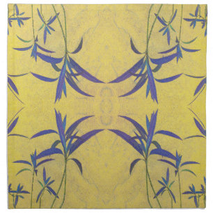 Rustic Blue and Yellow Napkin