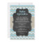 Rustic Blue Baby Sprinkle Invite / boy baby shower