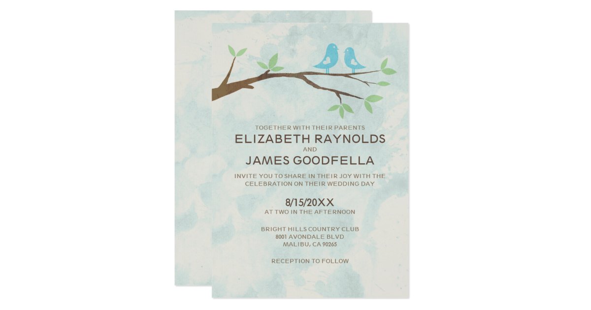 Bluebird Wedding Invitations 4