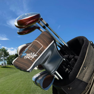 Rustic Blue Butterfly Golf Head Cover