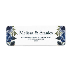 Rustic Blue Green Eucalyptus Watercolor Wedding Label