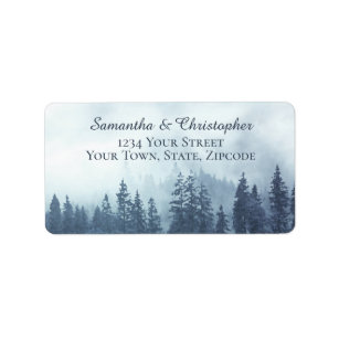 Mountain Lake Personalized Return Address Labels Country Trees 60 Labels 