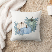 Rustic Blue Pumpkins Autumn Fall