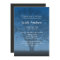 Rustic Blue Tree of Life Bar Mitzvah Invitations