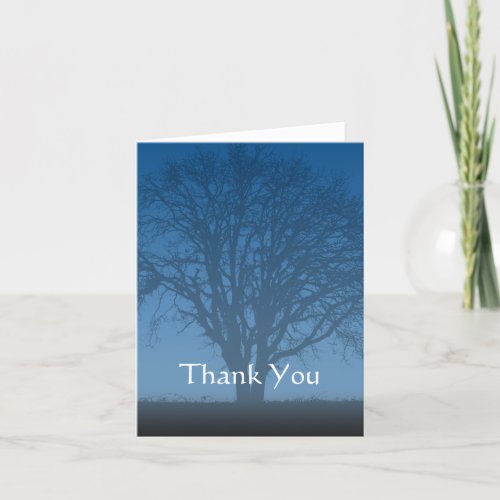 Rustic Blue Tree of Life Thank You