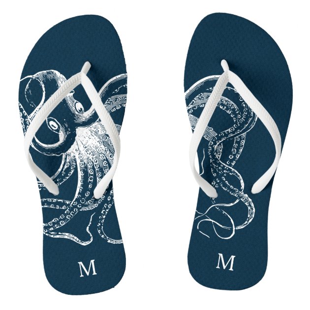 monogram flip flops