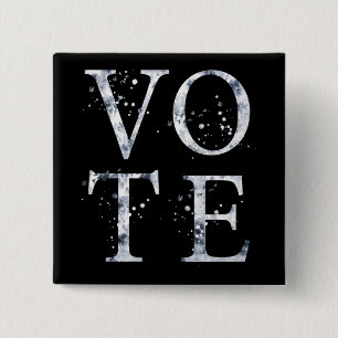Rustic Blue Vote Button