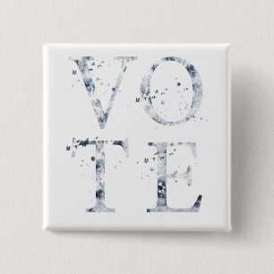 Rustic Blue Vote Button