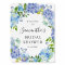 Rustic Blue Watercolor Hydrangea Bridal Shower Pos