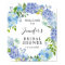 Rustic Blue Watercolor Hydrangea Bridal Shower