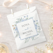Rustic Blue Winter Floral Wedding