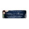 Rustic Blue Wood Burgundy Blue Floral Address
