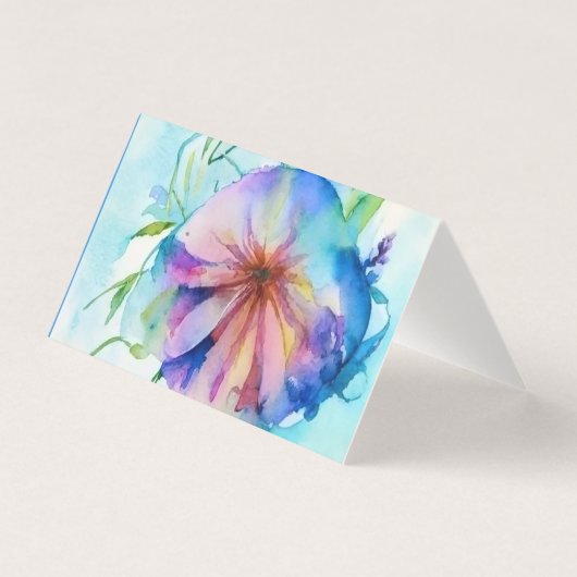 Rustic blumenwiese Floral Custom Name Gift Enclosu (Front)