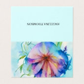 Rustic blumenwiese Floral Custom Name Gift Enclosu (Outside Unfolded)