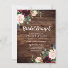 Rustic Blush & Burgundy Flowers Bridal Shower