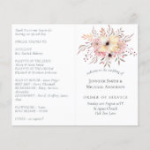 Rustic Blush Pink Floral Sage Wedding (Front)