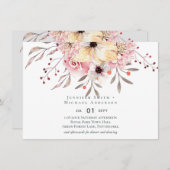 Rustic Blush Pink Floral Sage Wedding | Zazzle