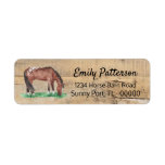 Rustic Boards Appaloosa Horse Return Address Label
