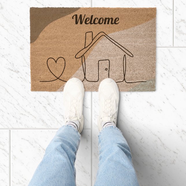 rustic, bohemian, country, moroccan, elegant, trad fiber doormat (Insitu)