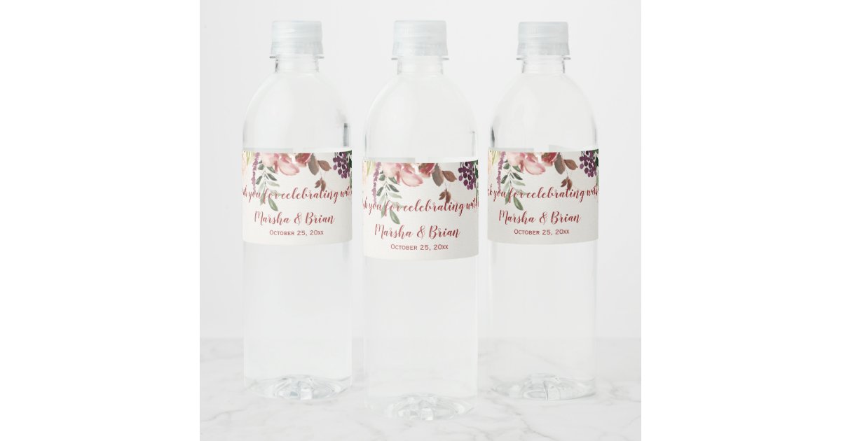 Hangover Relief Kit Wedding Water Bottle Label, Zazzle