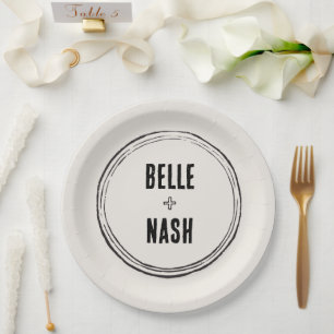 Rustic Boho Barn Wedding Paper Plates