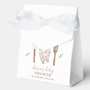 Rustic Boho Chef Kitchen Stuff Baby Shower Favor Boxes