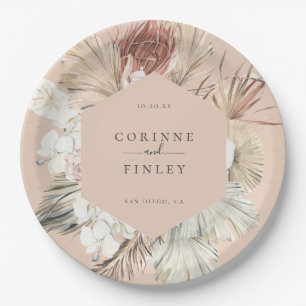 Rustic Boho-Chic Personalized Paper Plates