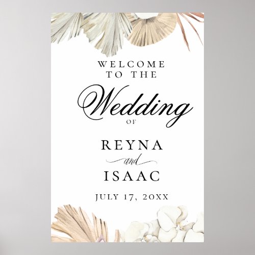 Rustic Boho_Chic Wedding Welcome Poster