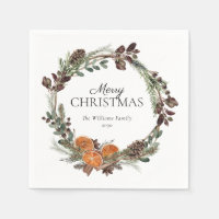 Rustic Boho Dried Orange Wreath Merry Christmas