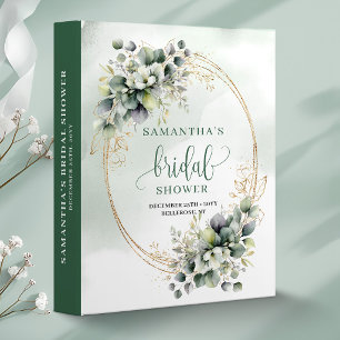 Rustic Boho Eucalyptus Bridal Shower Binder