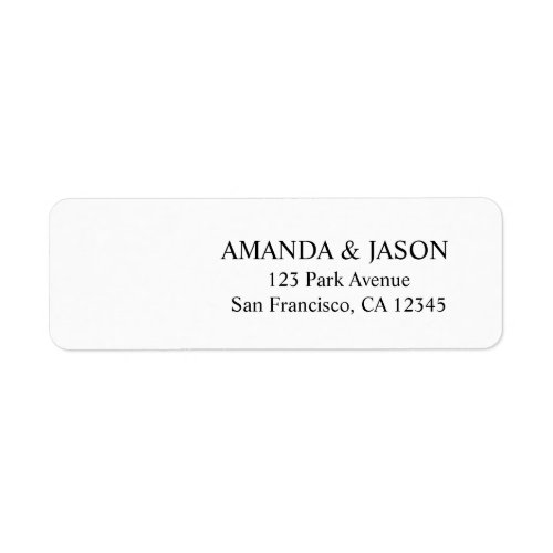 Rustic Boho Floral Wedding Return Address Labels