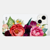 Rustic Boho Floral with Monogram Case-Mate iPhone Case (Back (Horizontal))