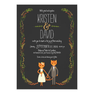 Cat Wedding Invitations Zazzle
