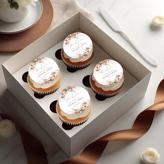 Rustic Boho Garden Flowers Wedding Classic Round Sticker (Creator Uploaded)