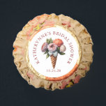 Rustic Boho Ice Cream Floral Bridal Shower Reese's Peanut Butter Cups<br><div class="desc">Modern Rustic yet Elegant Boho Ice Cream Bridal Shower Peanut Butter Cups featuring your custom details around a stunning watercolor floral ice cream waffle cone with peonies, succulents, and desert flowers! Perfect for your elegant or vintage affair. Please contact us at cedarandstring@gmail.com if you need assistance with the design or...</div>