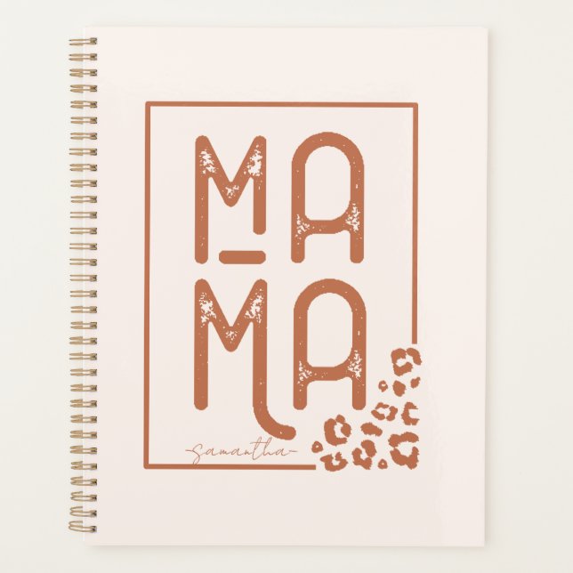 Rustic Boho Mama Planner (Front)