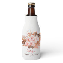 Rustic Boho Pampas Grass Will You Be My Bridesmaid Bottle Cooler