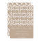 Rustic Boho Pattern faux kraft, white