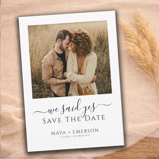 Rustic Boho Photo Wedding  Save The Date (Creator Uploaded)