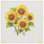 Rustic boho Sunflower Pattern Fabric