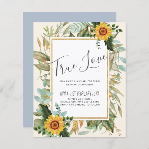 Rustic BOHO Sunflowers Greenery Wedding