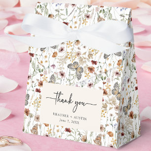 Rustic Boho Thank You Favor Boxes