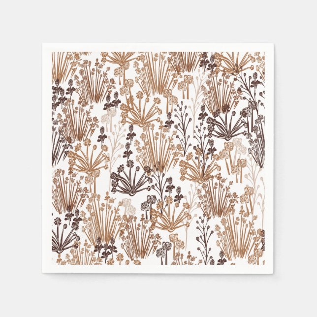 Rustic Boho Thorn & Thistle Outdoorsy Paper  Napkins (Front)
