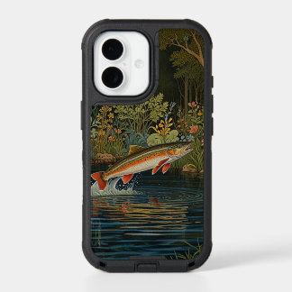 Rustic boho trout salmon fish iPhone 17 case
