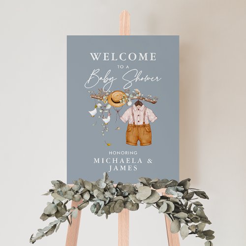 Rustic Boho Watercolor Baby Shower Foam Board