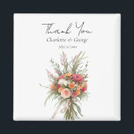 Rustic Boho Wedding Bouquet Flower Wedding Favor Magnet<br><div class="desc">Rustic Boho Wedding Bouquet Flower Wedding Favor
This design is perfect for your greenery and white rustic boho wedding theme. And easy to customize and personalize by change the text</div>