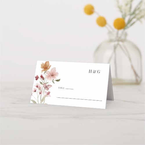 Rustic Boho Wedding Place Card