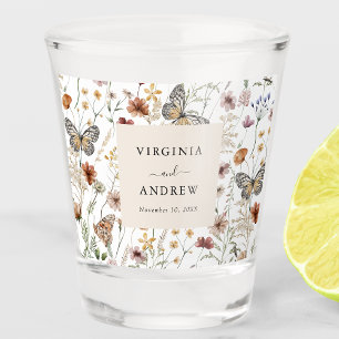 Rustic Boho Wedding Shot glass